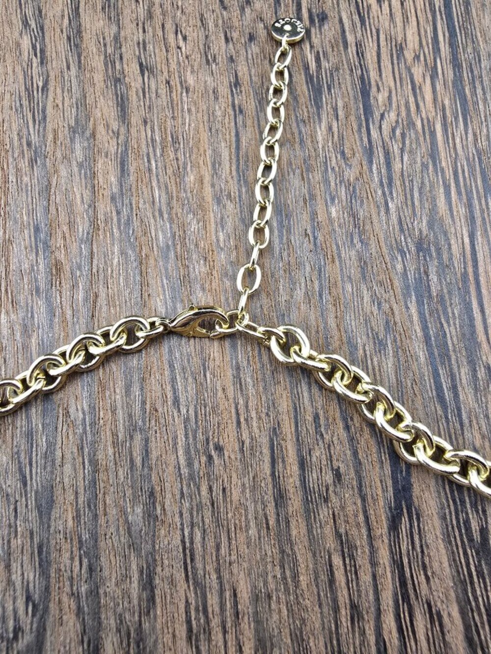 Talbots White Floral Necklace With Gold Chain & Adjustable Clasp Spring Fairy - Picture 6 of 8